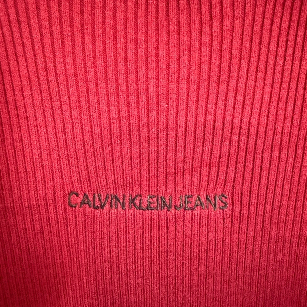 Calvin Klein Berry Red Sweater Dress - Picture 4 of 6